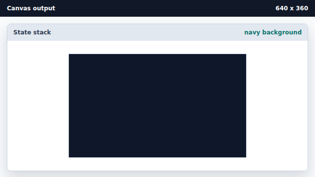 A dark navy background covers the canvas.