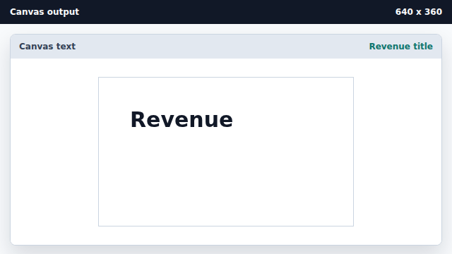 The Revenue title appears near the top left.