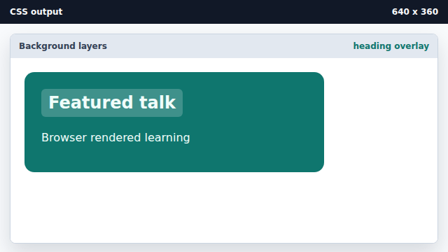 A semi transparent panel highlights the heading.