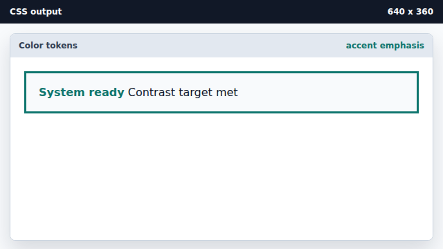 The status phrase now carries the accent color.