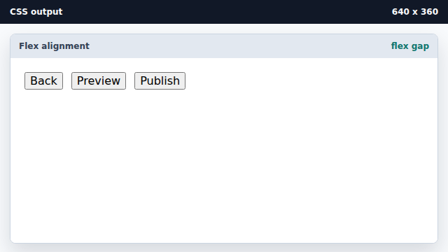 The buttons separate evenly.