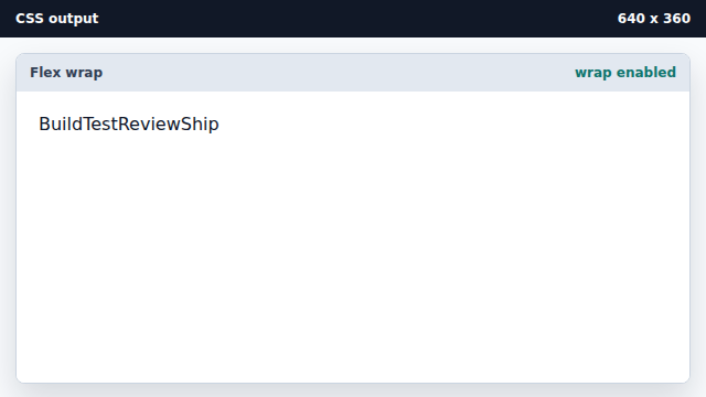 The row can now break when space runs out.