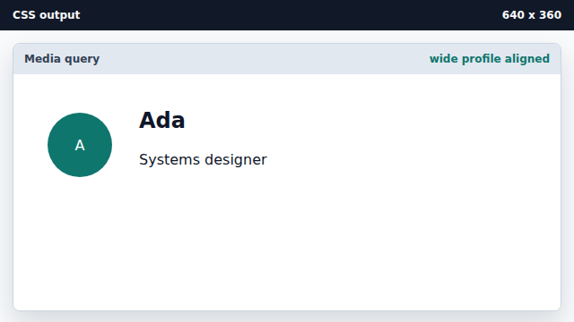 The avatar and text align neatly in the row.