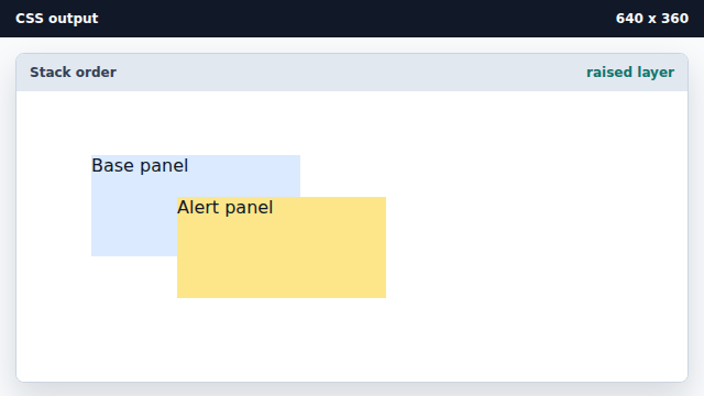 The yellow alert panel sits on top.