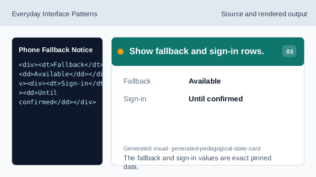 The fallback and sign-in values are exact pinned data.