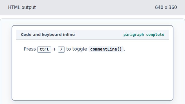 The complete shortcut instruction is visible as one paragraph.