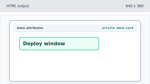 A deploy card container appears.