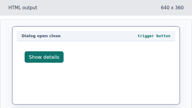 A Show details button appears before the prompt opens.