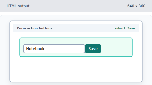 A Save button appears after the item field.
