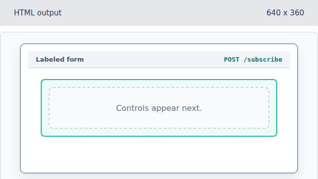 An empty subscription form container appears.