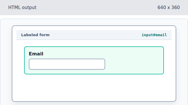 The Email label is followed by an email input.