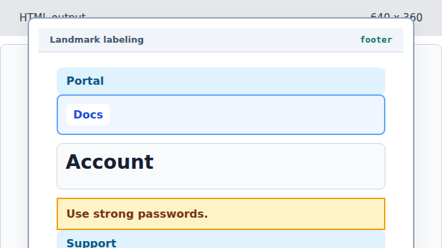 The page now has header, nav, main, tips, and footer regions.