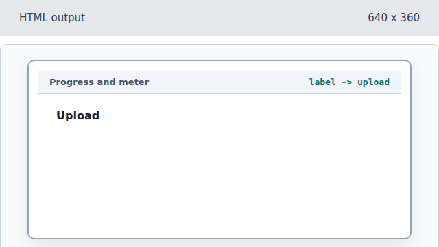 An Upload label appears.