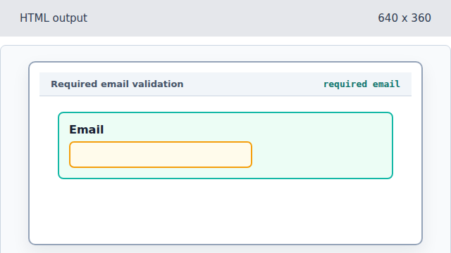 The Email field is marked as required.