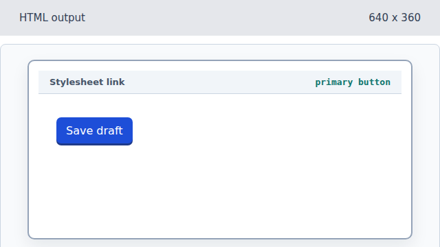 A styled Save draft button appears in the body.