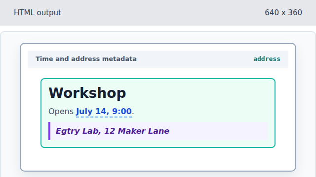 An Egtry Lab address block appears under the time.