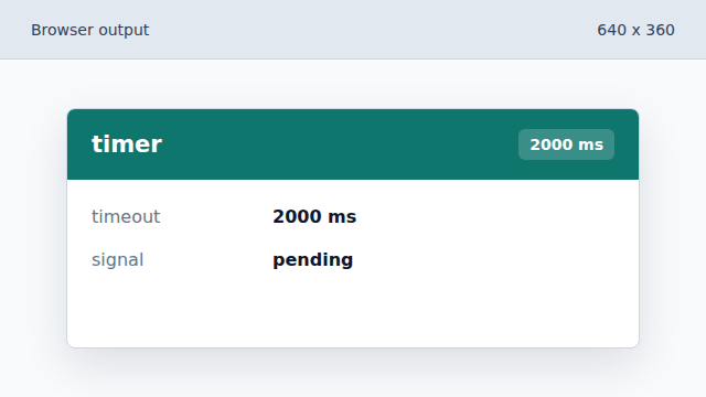 A timer will abort the request if it takes too long.
