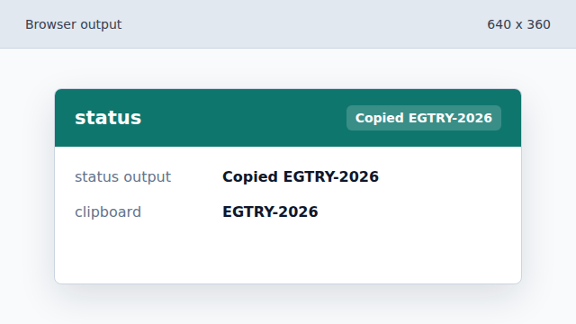 The output changes only after the write promise resolves.