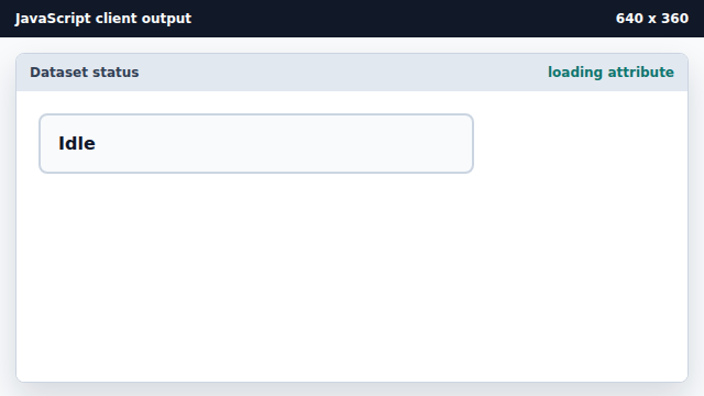 The card keeps its text but has data-state=loading.