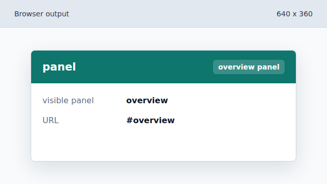 A function centralizes how visible tab state is rendered.