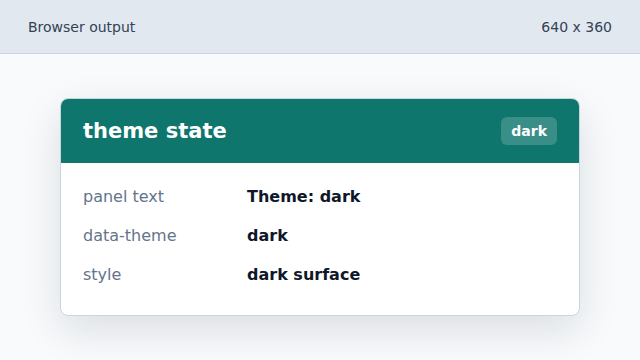 The click handler changes the visible state before saving it.