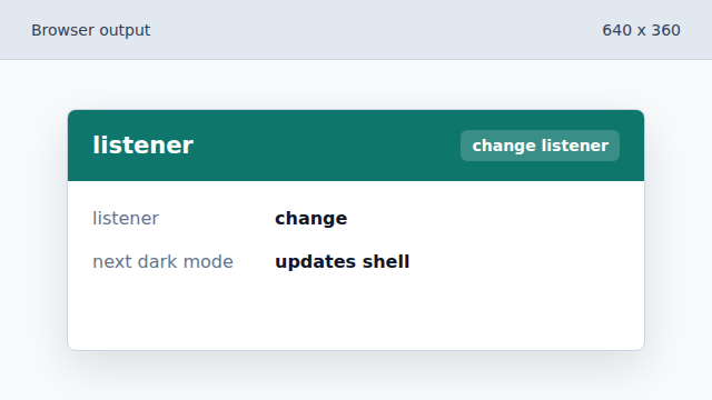 Future system theme changes will re-run apply.