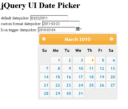 datepicker