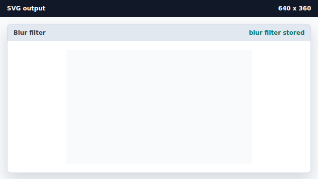 The viewport is unchanged while the filter is defined.