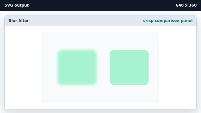 A crisp mint panel sits on the right; only the left panel is blurred.