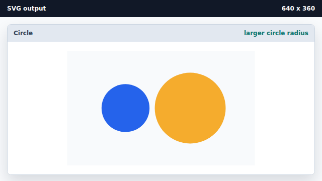 A larger amber circle appears on the right.