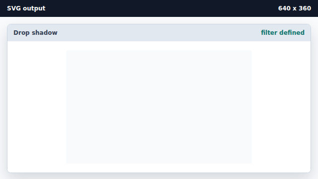 The viewport is unchanged while the filter is defined.
