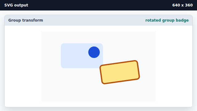 A rotated amber badge appears below the first group.