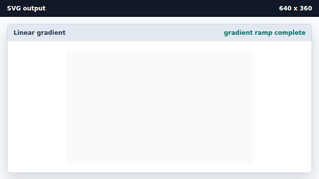 The viewport still does not show the gradient because nothing references it.