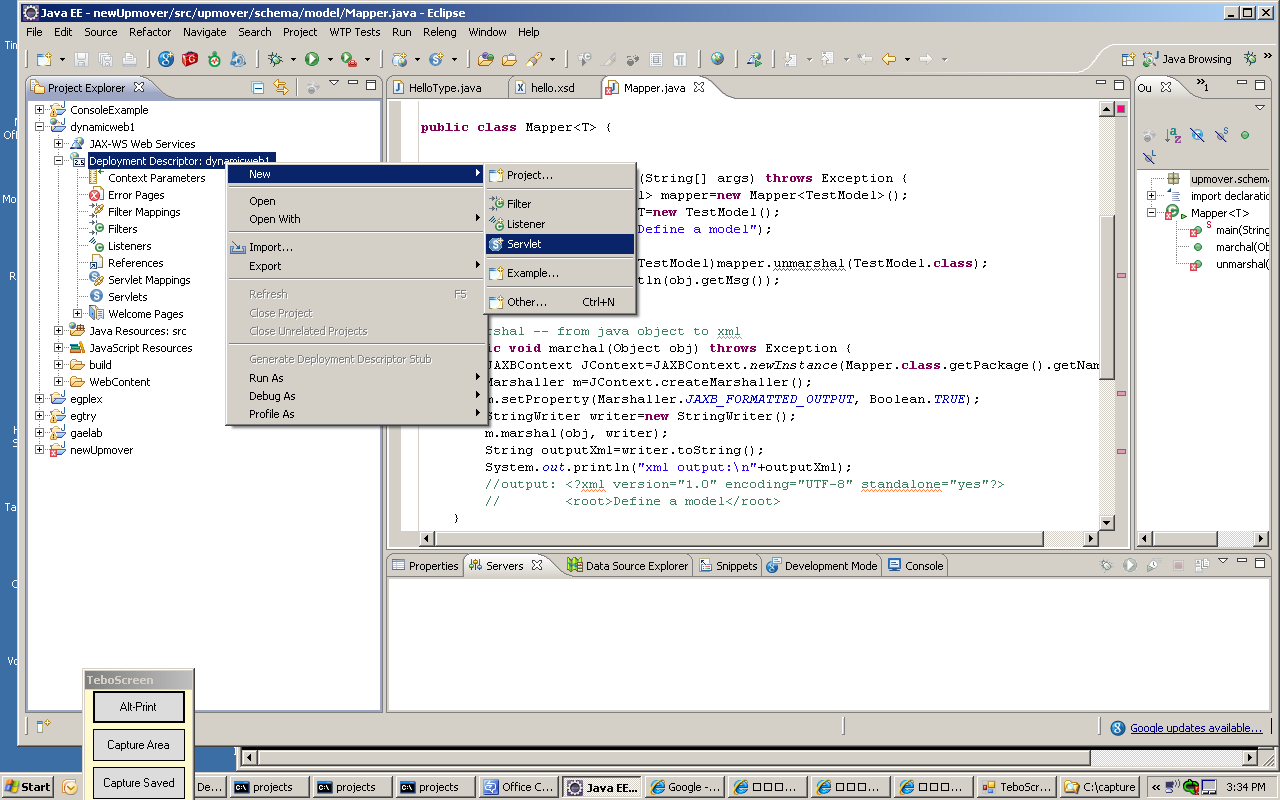 add a servlet