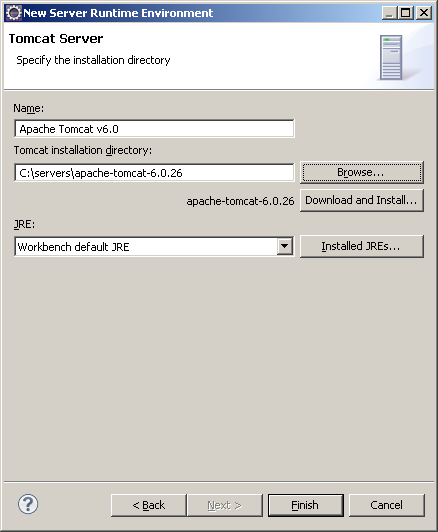 tomcat server location