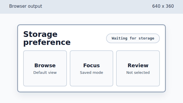The same preference panel before DOM state changes