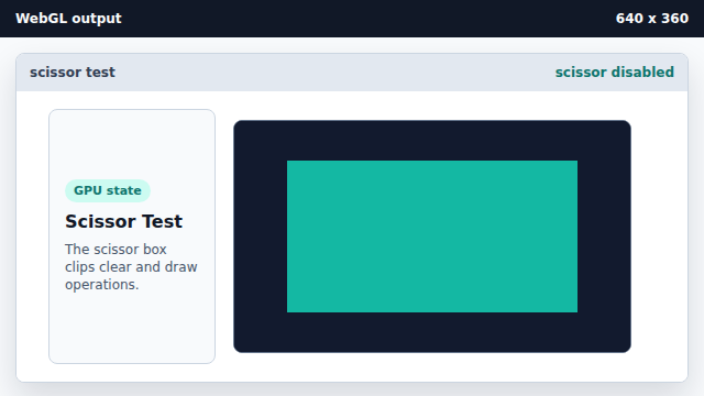 The clipped clear result stays visible after disabling the test.