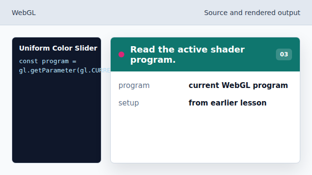 The lesson builds on the linked program from the pipeline setup.